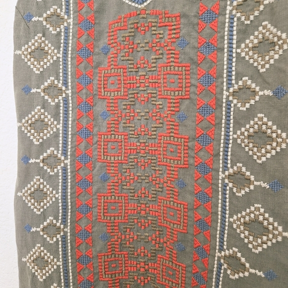 Johnny Was LA Stevie linen Mini dress XS Embroidery Embroidered - Picture 2 of 8